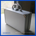 Silver Striped ABS Makeup Briefcase for Makeup Kit (SACMC074)